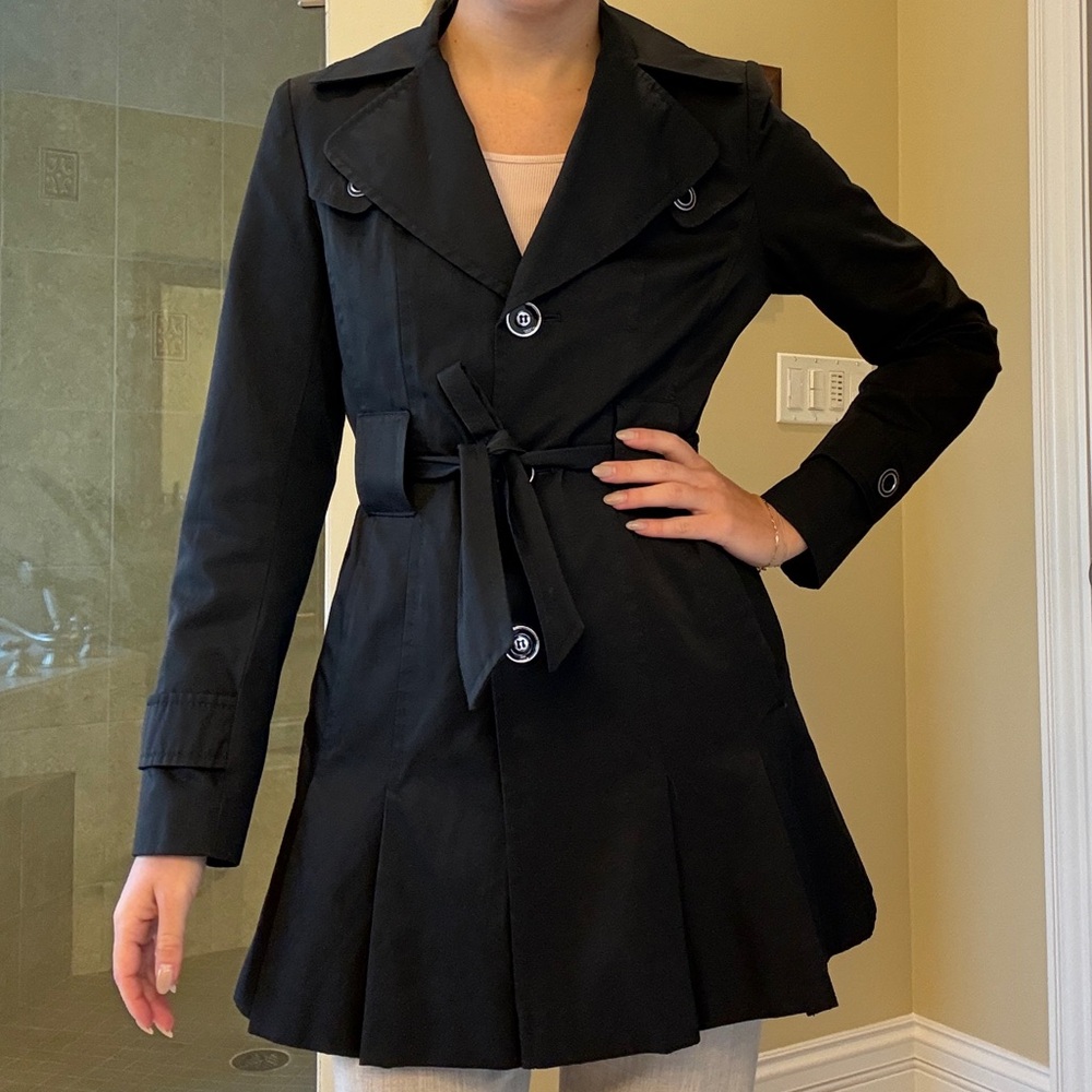 Via Spiga Black Women's Trench Coat